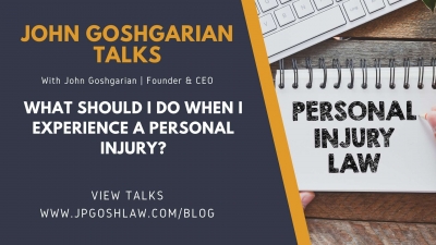 What Should I Do When I Experience a Personal Injury?